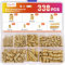 Gorffy 338PCS Threaded Inserts for Plastic, M2 M2.5 M3 M4 M5 M6 Heat Inserts with Heat Set Insert Tips, Metric Brass Knurled Nuts, Threaded Insert 3D Printing