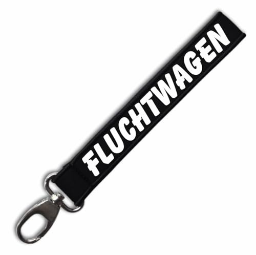 Spaß Kostet Schlüsselanhänger mit lustige Sprüche Fluchtwagen abwaschbar neopren fun band