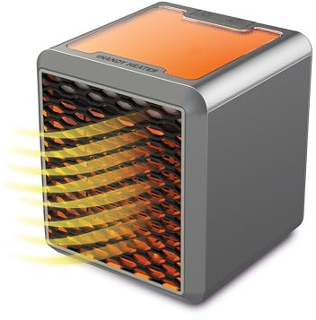 CALEFACTOR PORTÁTIL PERSONAL MIAMI CUBE. Calor instantáneo, homogéno y económico. Núcleo Calefactor Cerámico 3 velocidades 7 colores ambiente Potente, silencioso, ligero, seguro Filtro purificador
