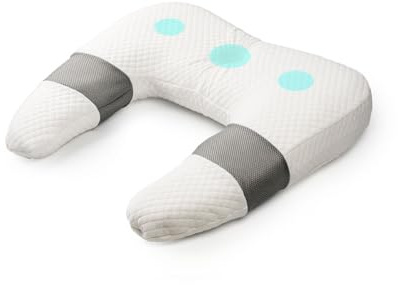 Cuscino ergonomico a forma di U, in memory foam, rimovibile, lavabile, per collo, spalle, braccia, petto, supporto multifunzionale per dormire, leggere e lavorare, cuscino per maternità, donne incinte