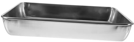 JOINPAYA Bassine pour Oiseaux Acier Inoxydable Accessoire pour Pigeons et Perroquets Bassin Léger pour Bain et Cage 35 * 30cm