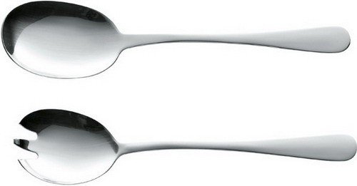 Esmeyer 2 pièces Couverts à salade Complément Ménagère 'Sylvia' 18/0 en inox poli 156–023