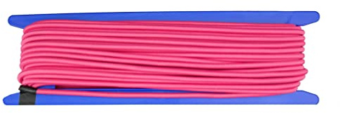 Gepotex Gummiseil/Expanderseil Länge 20 Meter Durchmesser 5mm Farbe pink Fluoreszierend (leuchtet unter Schwarzlicht), Beste Qualität - Made in Germany
