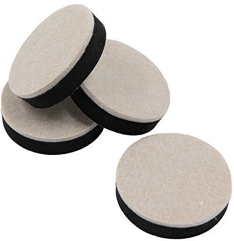 Rialzi per Mobili Letto Tavolo - Set da 4 Pezzi Diametro 63,5 mm Altezza 16,5 mm Piede Rotondo per Letti, Divani, Armadi Piede Rialzato Altezza Maggiore Resistenza All'usura, Autoadesivi, Robusti.