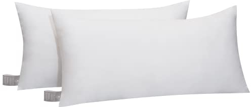 FAM HOME Cuscino da Letto Coppia 40x70 cm I Cuscini Letto Morbido In Microfibra Anallergico Lavabile I Adatto Per Dormire In Tutte Le Posizioni I 2 Pezzi