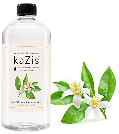KAZIS® I Moschus trifft Orangenblüte I 1 Liter I Für alle katalytischen Lampen I Parfums de Maison I 1000 ml