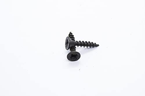 4x20 (8x3/4) Black Countersunk Wood Screws Phillips Head Small Steel Screws Chipboard MDF Cabinet Furniture (20)