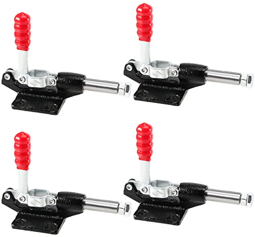 SEUNMUK 4 PCS Adjustable Push Pull Toggle Clamp 32MM, Quick Release Hand Tool for Welding, Woodworking, Moulding, 500 lbs Max Clamping Force, GH-305C