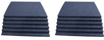 12 x Fallschutzmatten Schwarz 50x50x2,5cm Gummimatten Spielplatzmatte Schaukel Rutsche Spielturm Outdoor Indoor Fitness Gymnastikmatte