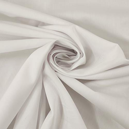 Panini Tessuti, Tessuto Popeline 100% Cotone – venduto a ritaglio – stoffa in tinta unita in vari colori per lavori di cucito, camicie, abbigliamento, biancheria da letto e accessori
