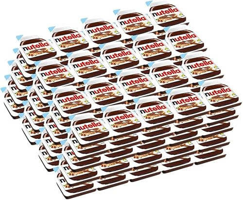 Ferrero - En monodosis, set de 100 unidades de 15 g, crema de avellanas y chocolate para untar - Pack Promoo