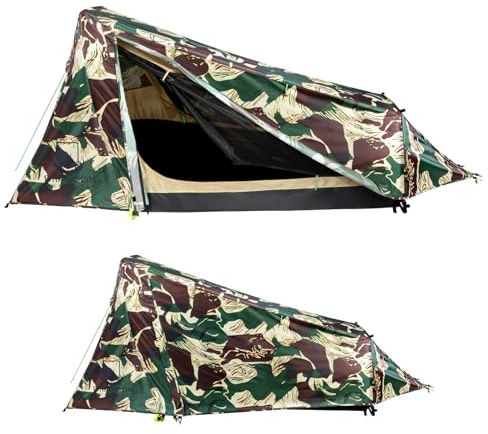 Dragoon Unlimited Ridgeback One Person Tent, Easy to Setup Ruggedized Waterproof Tent for Camping, Bugout Bivy Sack, Camping Tents & Survival Shelter