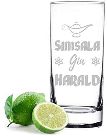polar-effekt Gin Glas 485 ml mit Gravur zum Geburtstag - Trinkglas mit Sprüche - Geschenk für Freunde und Kollegen - das Cocktailglas für Drinks und Smoothies