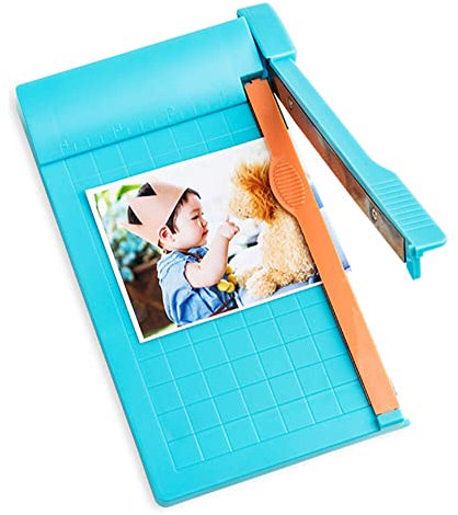 Papierschneider A4, Kleine Fotoschneider Raster Linie Panel Skala Tragbare Papierschneider Papierkarte Grußkarte Schneiden Hebelschneider Papierschneider Schneidemaschine für Büro Schule Fotostudio