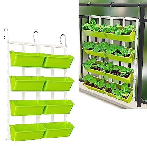 Hängende Blumentöpfe, 8 Set Selbstbewässernd Blumenampel Hängeampel Blumentopf Pflanzen, Indoor Hängende Blumentöpfe Mit 3Hooks Entwässerungslöcher Für Innen Außen Decken Balkone Wanddekoration ( Colo