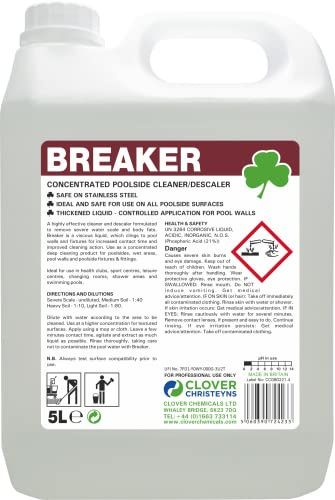Clover Breaker Concentrated Poolside Cleaner/Descaler (506) 5 Ltr