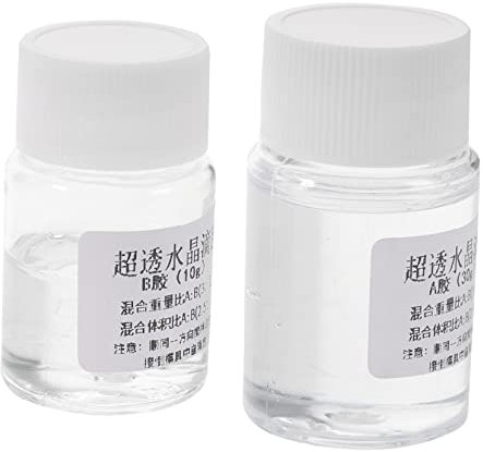 OUNONA 2sätze Komponenten Ab-kleber Für Kunsthandwerk Epoxidharz-kleber Mit Hoher Klebkraft Geeignet Für Schmuckherstellung Und Dekoration