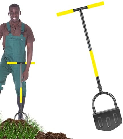 Border Edger, Half-Moon Manuelle Rasenkanten, Garten Bürgersteig Rasenkanten, Vielseitiges Landschaftsschnitzwerkzeug für Gras, Blumenbeete, Auffahrt