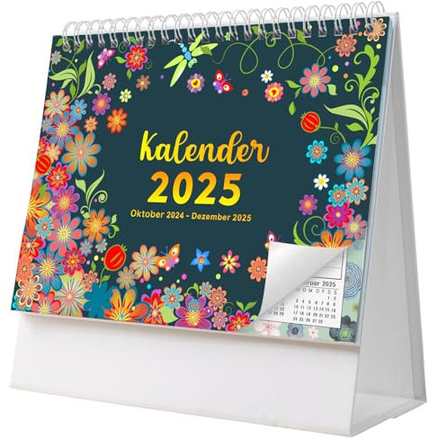 AEYAKA Tischkalender 2025 - Kalender 2025, 20 x 20.5cm Deutsch C08