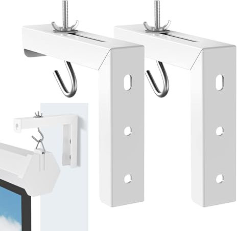 Support en L pour Écran De Projection, Supports Muraux en Forme De L pour Écran De Projecteur Et Écrans De Cinéma, Crochet Mural pour Écran De Projection, Support De Plafond pour Projecteur