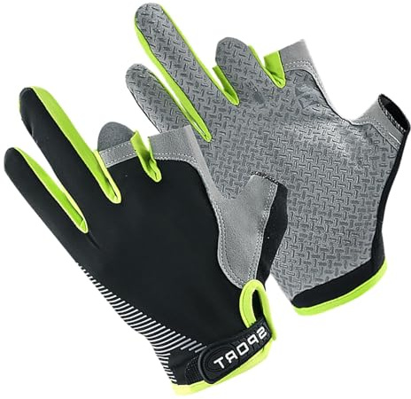 laxreheye Mountainbike-Handschuhe, Fahrradhandschuhe für Damen, Trainingshandschuhe, aus Eisseide, atmungsaktiv, rutschfest, UV-Schutzhandschuhe mit Touchscreen