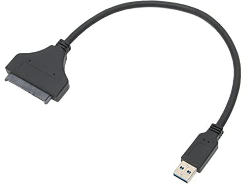 UPALDHOU - Adaptador USB ASM1153E Chip de 6 Gb / S velocidad de intercambio de disco duro para enchufes y jugar con el indicador LED de 2,5 pulgadas 7-15 mm HDD SSD ABS uso restante