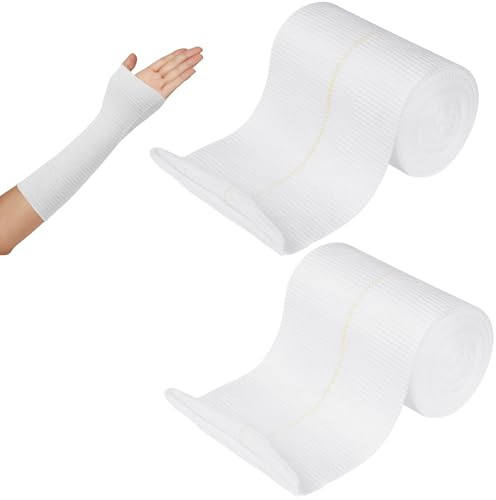 Flintronic Schlauchverband, Elastische Schlauchförmige Kompressionsbandage, Fixierbinde Stützbandage, Schlauchverband, für Arm Knie Beine, 10 CM x 10 M