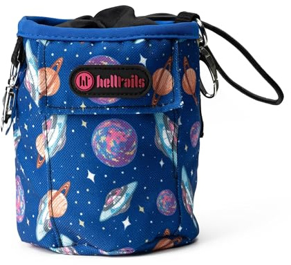 Helltails Leckerlitasche & Leckerlibeutel für Hunde | Hundetütenspender mit 2 Karabinerhaken | Gassi Tasche Hund | Futterbeutel Hundetraining | Kotbeutelspender für Hunde - Cosmic Bloom