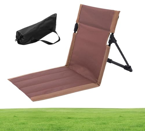 Strandstuhl – Verstellbarer Reisesitz, gefaltetes Kissen | Wasserfester Stuhl mit Rückenlehne zum Entspannen mit Gärten, Picknicks, Strandsitzen,