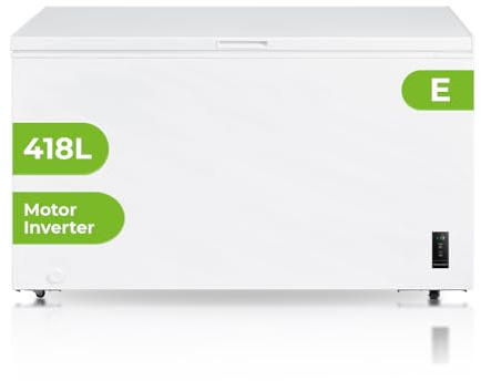 Aspes Congelador Horizontal Blanco ACHH4500EDC. Capacidad 418 Litros, Dual Cooling, 2 Cestas, Bajo Nivel Sonoro, Eficiencia Energética Clase E