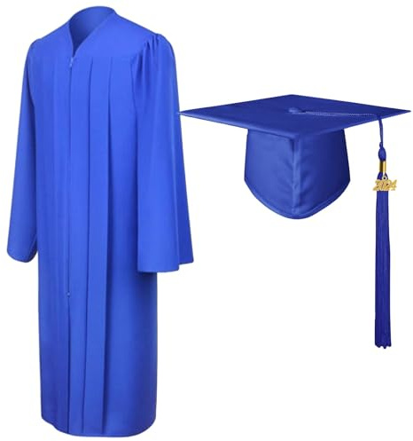 GjnjfdF Graduation keps och klänning, unisex examen tofsar och keps set | domare kostymer, körklänningar för