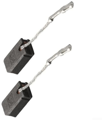 Para Bosch 1607000V37 Juego de escobillas de carbón para amoladora angular GWS 12125 E64 incluye 2 piezas de repuesto con alambre y resortes para reparación de motores de herramientas eléctricas