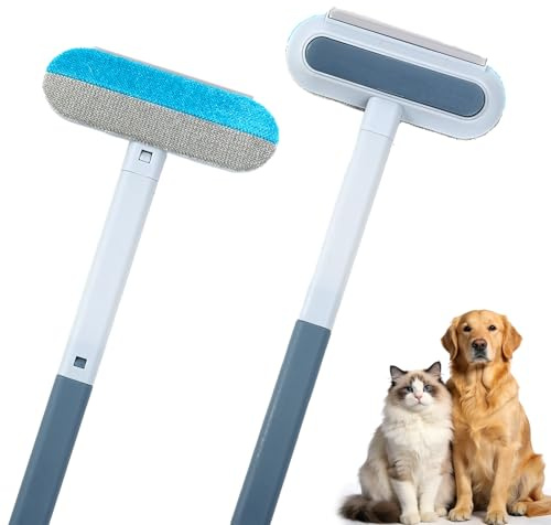 Cutiland 2 Piezas Cepillo Quita Pelos Mascotas 4 En 1 Multifuncional,Multifunctional Pet Hair Remover,4 En 1 Cepillo Quita Pelos Mascota,Ideal para Sofá,Cama,Alfombra,Rascador