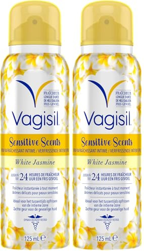 Vagisil Sensitive Scents, Déodorant Intime pour Femme, Fraîcheur Longue Durée (Lot de 2)