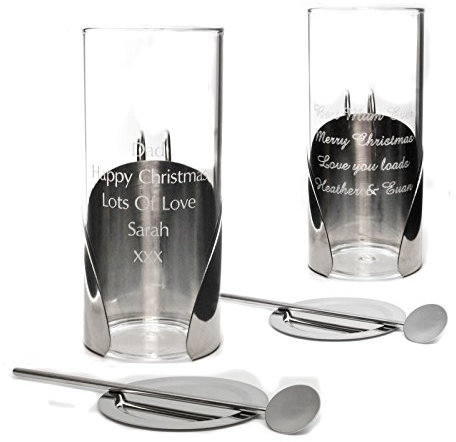 County Engraving Pair of 250ml Personalised Irish Coffee Glasses Cups; Perfect for Birthdays and Christmas