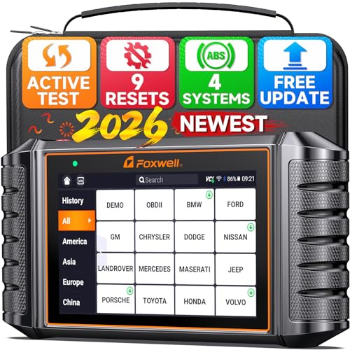 2026 FOXWELL NT716 Bidirectional OBD2 Scanner, 4-System Diagnostic Tool for ABS, SRS, Transmission & Engine, 9 Reset, ABS Bleeding, AutoVIN, Live Data, Upgraded from NT6X4, Lifetime Free Updates,Black