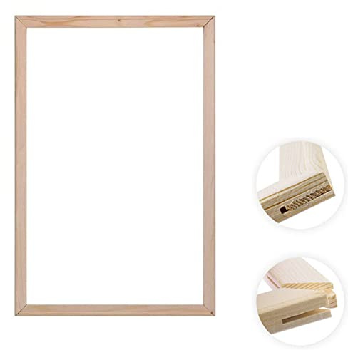 YEESAM ART DIY Frames for Canvas Paintings, DIY Frame Kit for Diamond Painting Cross Stitch Paint by Numbers Artwork, Wooden Picture Frames for Crafts Easy to Assemble (40x50 cm)