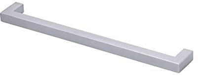 Gedotec EDELSTAHL Schubladengriffe Schrankgriff Stangengriffe eckig | Möbelgriffe Edelstahl matt gebürstet | Profil 10 x 10 mm | Höhe 32 mm | 746 x 10 / BA 736 mm | 1 Stück