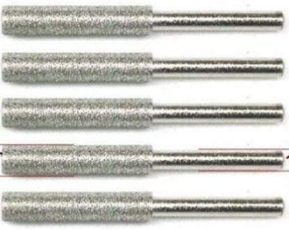 MTP Tm 5pc 7/32 Diamond Chainsaw Sharpener Burr Stone File Fits Dremel 1453 Craftsman Chicago Black & Decker Husqvarna Ryobi Echo Poulan Gas/Electrical Chain Saw