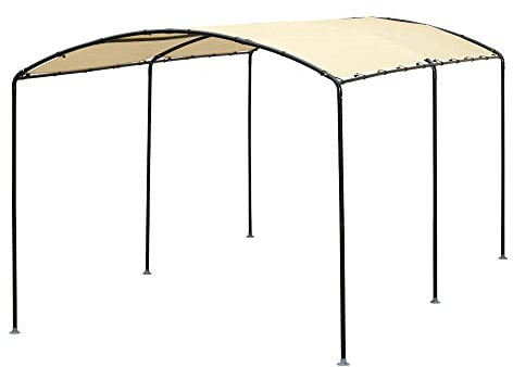 ShelterLogic Monarc Vordach, Sandstein, 2,7 x 4,9 m