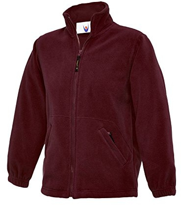 UC603 - Maroon - 9/10 yrs - 300GSM Childrens Full Zip Micro Fleece Jacket
