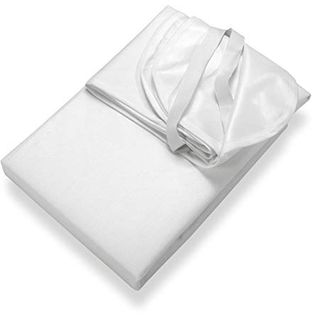 SETEX Wasserdichter Molton Matratzenschutz, 180 x 200 cm, Matratzenschoner aus 100% Baumwolle, Generation, Weiß