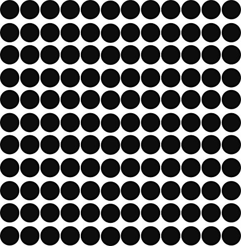 1160 Klebepunkte, 5mm, Kreis, Punkt, selbstklebend, glänzend, Aufkleber schwarz