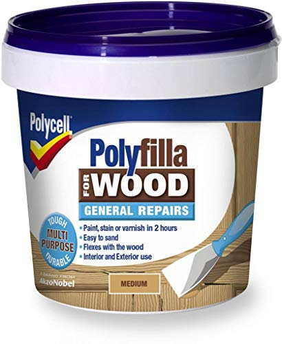 Polycell Polyfilla Wood General Repair 380gm Light Tub