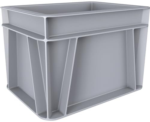 kaiserkraft | Contenitori impilabili Euro | capacità 3 l | lungh x largh x alt 200 x 150 x 145 mm | PP | grigio