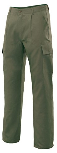 Velilla 31601 - Pantalón multibolsillos (talla 44) color verde caza