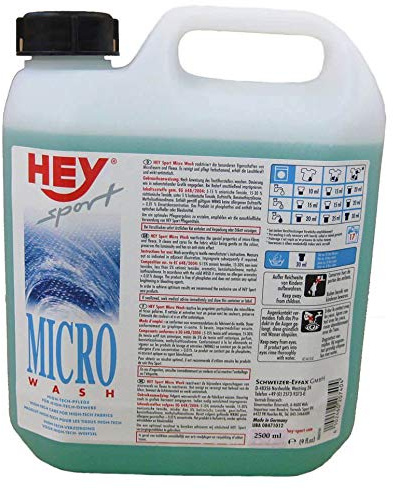 Hey Sport - Tanica di prodotto impermeabilizzante Micro-Wash, flacone da 2,5 l