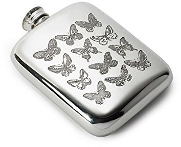 Wentworth Pewter- Papillon en étain Coussin Poche Flasque, Spirit Flasque