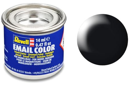 Revell Emaille-Farbe, 14 ml (schwarzes, seidiges Finish)