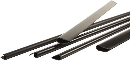 Pavo - A4 3 mm Klemmschiene für 3-25 Blatt, Schwarz - 25 Stück